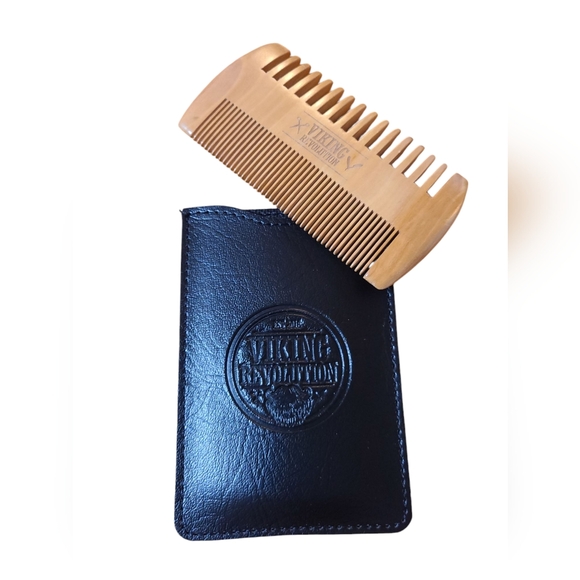 Mens Boar Bristle Beard Brush & Wooden Comb - Picture 2 of 8